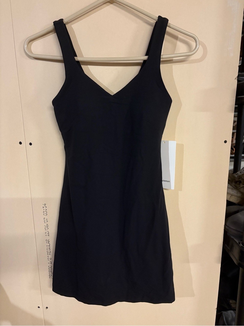 lululemon athletica Black Align Dress with Built in Bra and Shorts